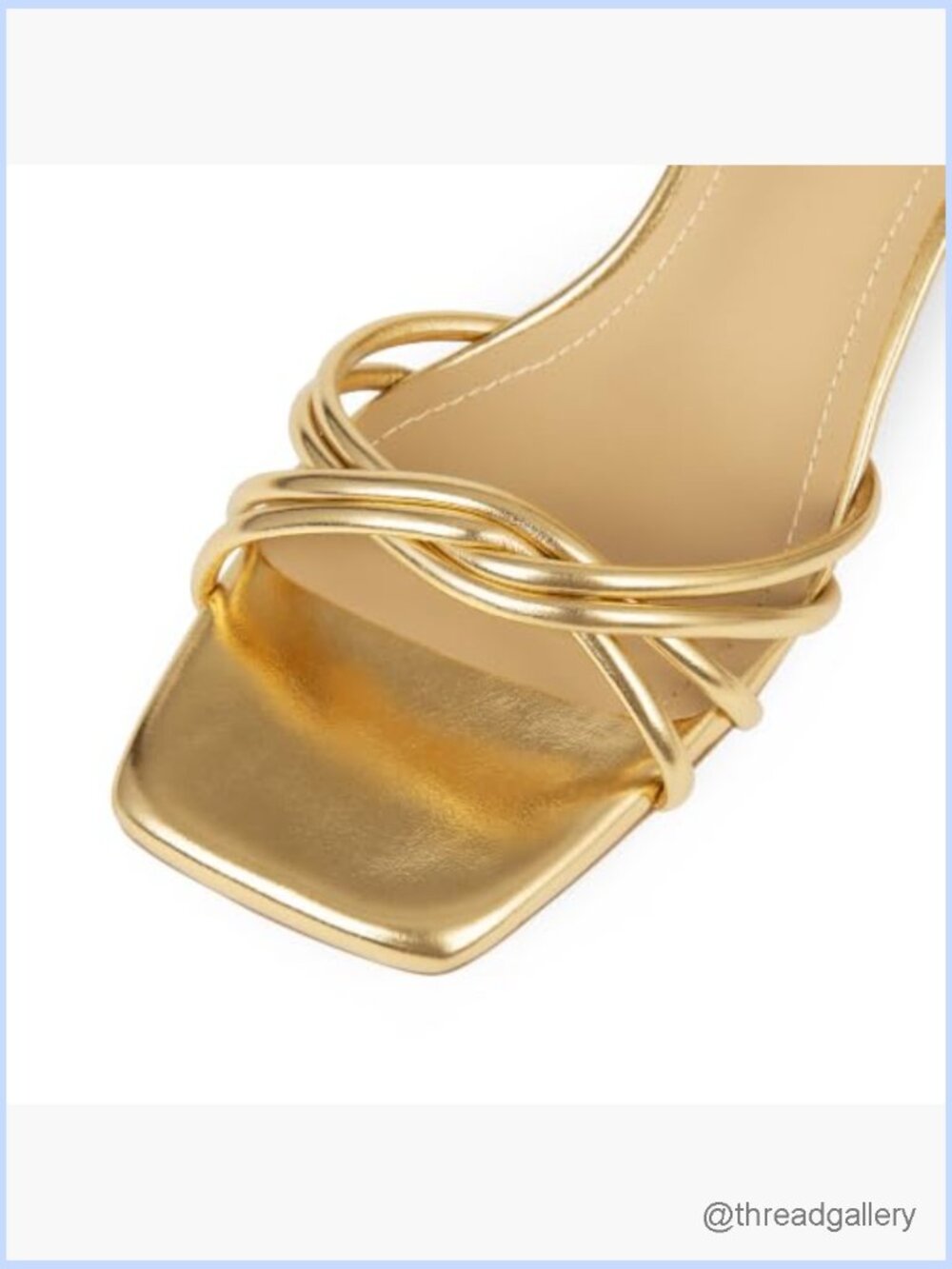 Chunky Block Heel Sandals, Square Open Toe, Ankle Strap, 2 inch Heel, Faux - Picture 7 of 7